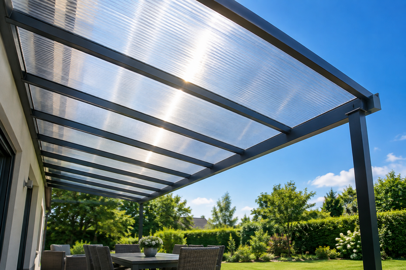 Stegplatten 10 mm oder 16 mm: Welche Stärke für Terrassendach, Carport und Gartenhaus?