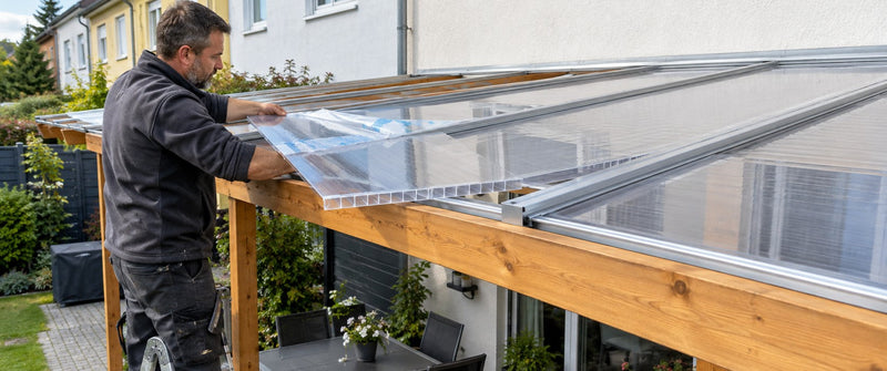Stegplatten richtig herum verlegen: UV-Seite, Kammern und Gefälle