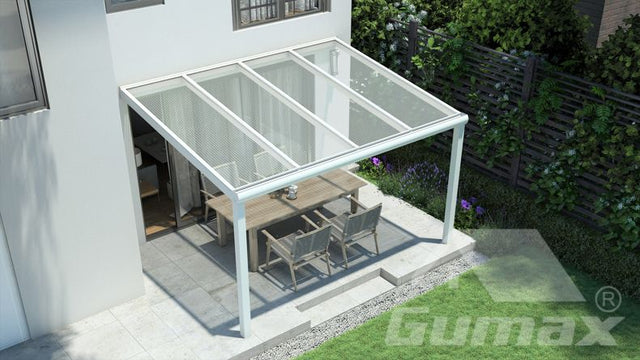 Terrassenbedachungen weiß