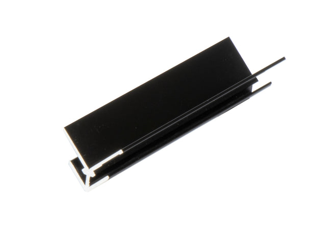 Außeneckprofil 90 Grad für Aluverbundplatten 3000mm schwarz eloxiert