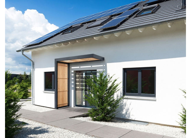 Rechteckvordach Stockholm mit Seitenteil