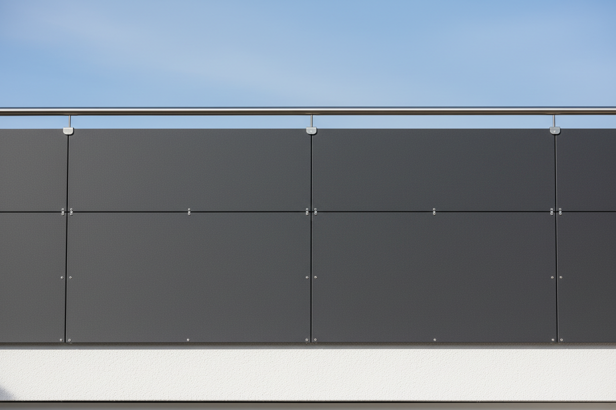 HPL-Platten am Balkon befestigen: Schrauben oder Klemmen?
