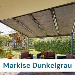 Markise Dunkelgrau