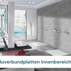 Aluverbundplatten Duschrückwand