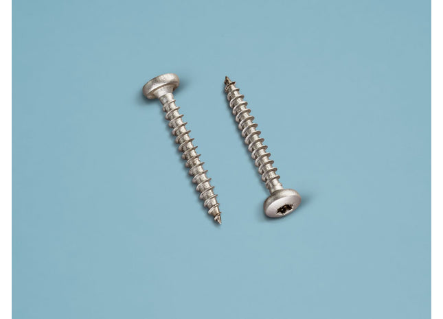 Edelstahlschrauben 4,5 x 35mm für 16mm Schraubprofile Unterteil auf Holz