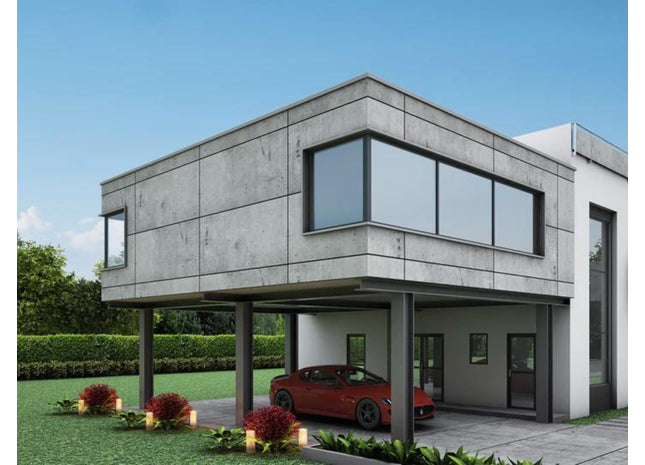 Fassaden HPL-Schichtstoffplatte Betonoptik