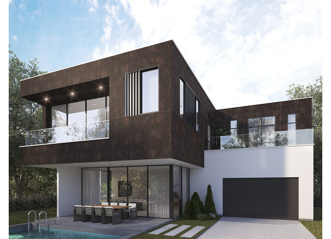 Aluverbundplatte Fassade 6mm Metall Oxidiert 3050mm x 1500mm