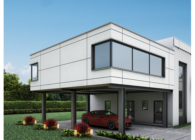 Fassaden HPL-Platte 6mm weiß 3050mm x 1300mm