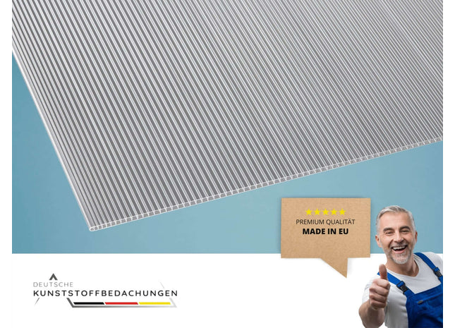 Hohlkammerplatte-Polycarbonat-klar-6mm