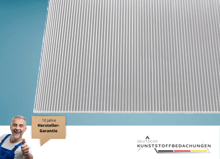 Hohlkammerplatte-Polycarbonat-klar-6mm